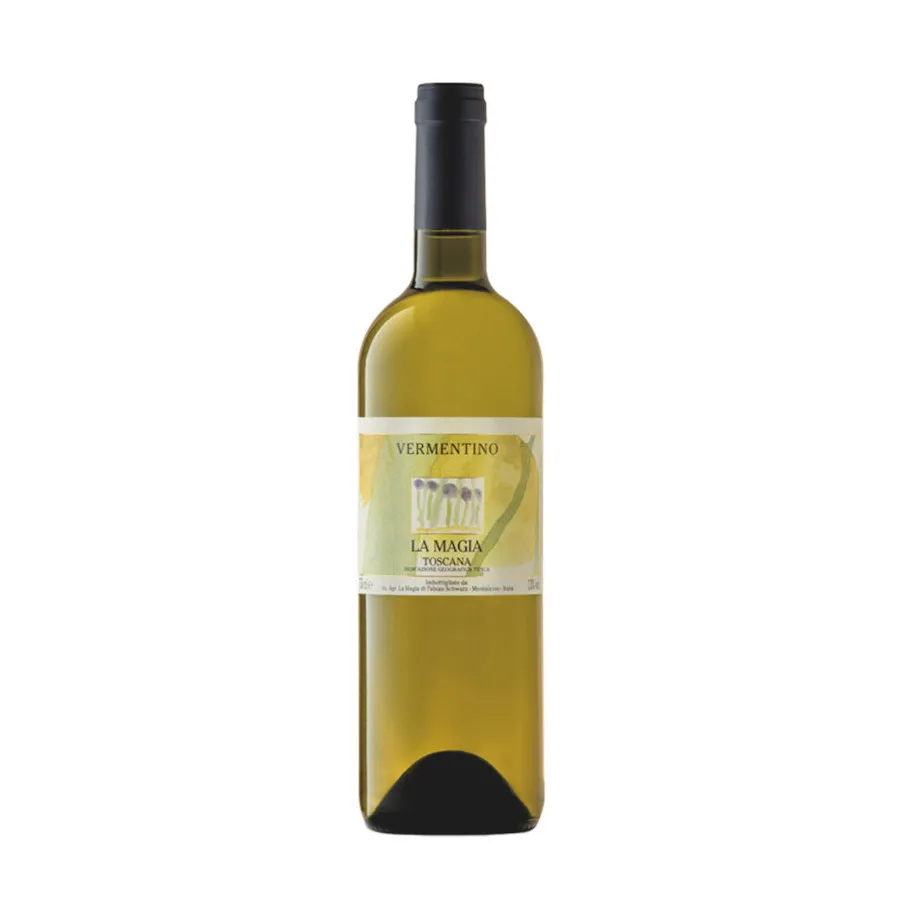 Premium Quality Italian Organic Vermentino Tuscani Withe wine 75 Cl -  For Aperitif and Dine