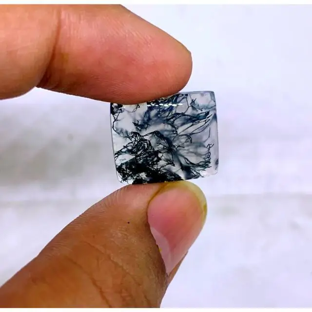 Best Grade Moss Agate Gemstone Moss Agate Loose Gemstone Cabochon Lot 100% Natura loose Gemstone For Jewelry 11 Cts. 17X14X4