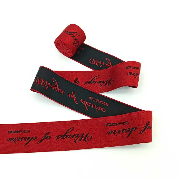 Customized Stretch Lace Trim Wholesale Elasticated Ribbon Patterned Elastic Ribbon