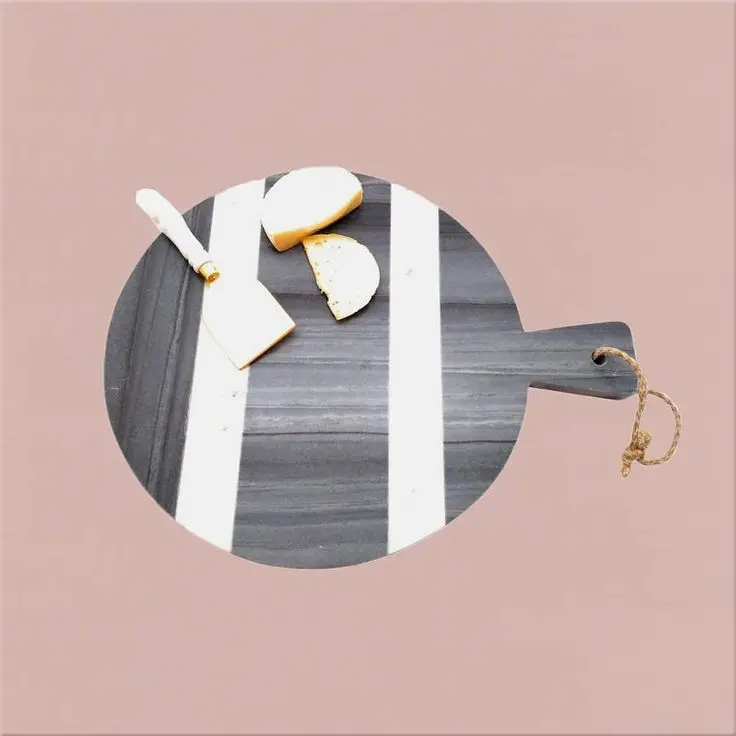 Cheap-rate Marble Chopping Board with Natural Stone Texture Ideal for Kitchen Prep and Serving