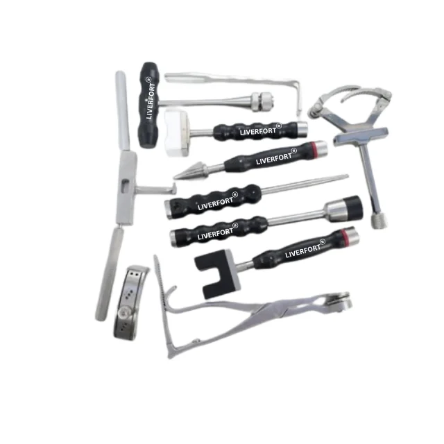 Wholesale Factory Price 11 Pcs Orthopedic Hip Knee Spine Femur Surgical Instrument Set TOP Quality stainless steel CE  LIVERFORT