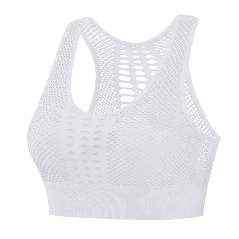 Hot Selling Front Zipper Yoga Sports Bra Women Gym Running Fitness Top Padded Tank Top Adjustable Yoga Bra