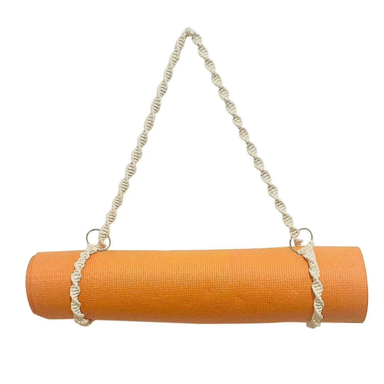 Standard Quality Macrame Yoga Mat Holder Pure Cotton Yoga Mat Carrier Yoga Mat Shoulder Back Strap With Tassel
