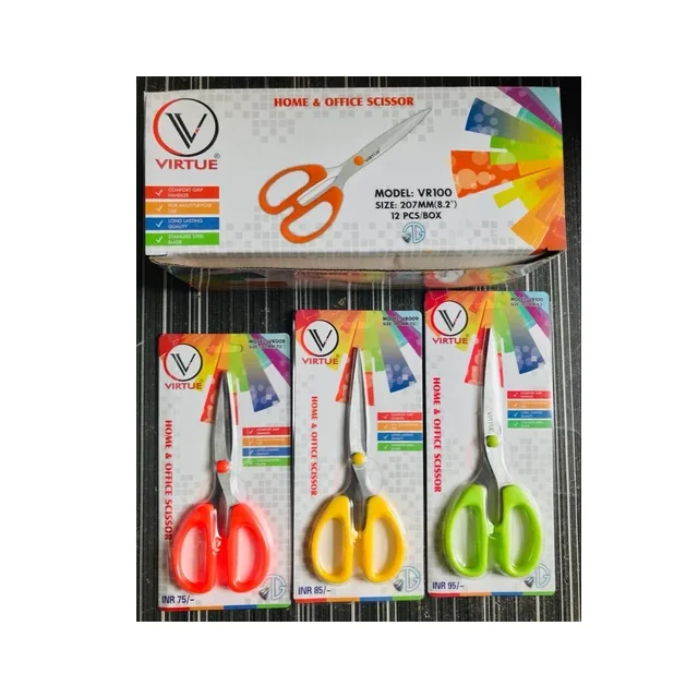 Buy Premium Quality Material Made Paper Cutting Scissors with Multi Colored For Office & School Uses By Exporters
