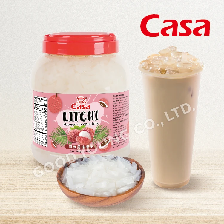 CASA Viet Nam Nata De Coco Lychee Coconut Jelly With Good Young Tea Ingredients