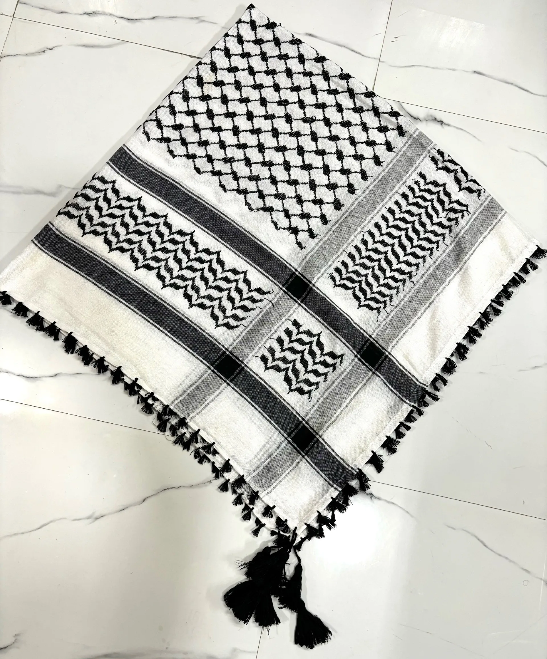 Palestine Scarf Ghaza Shemagh Arabian Kuffiyeh Ghatra Head Scarf Men Cotton Square Style Autumn Muslim Middle Eastern Scarf