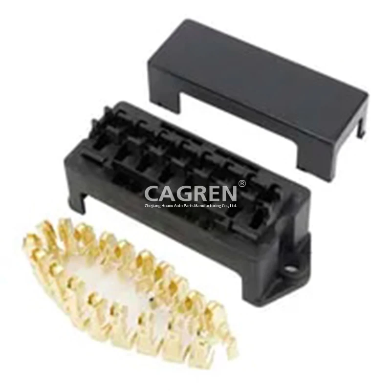 8 Way Auto Fuse Box Assembly with Terminals Dustproof  Mounting  BX2081 for car