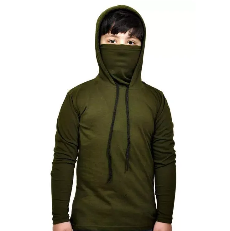 breathable Mens Activewear Fleece Ninja Mask Gym Sport ninja Hoodie kids men women custom ninja Hoodie
