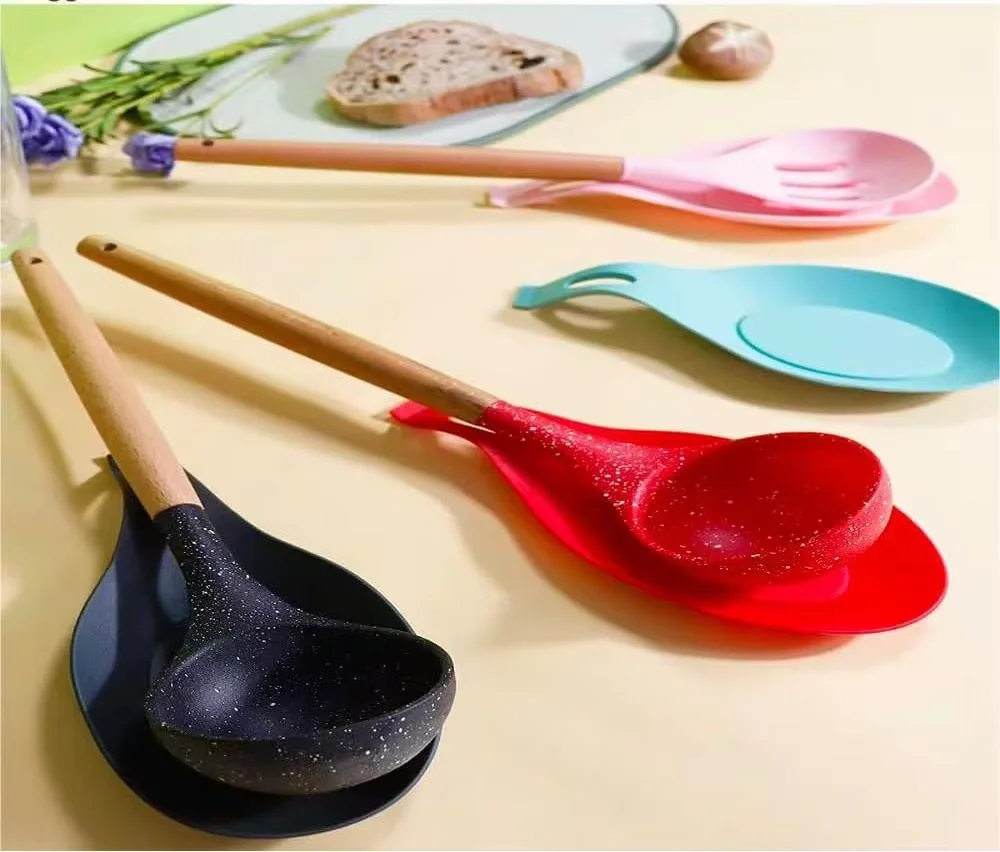 KTW013 YUEHAIDA VN MADE IN VIET NAM SILICONE KITCHEN WARES KITCHEN GOODS KITCHEN SILICONE SPOON REST KITCHEN VN STUFF KITCHEN