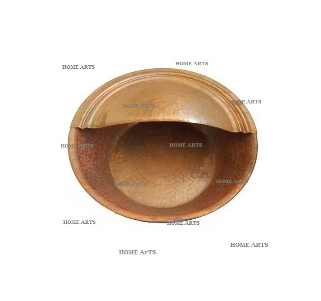 Premium Quality Copper Salon Spa Pedicure Bowl With Iron Half Cover Customized Pedicure Bowl At Competitive Price