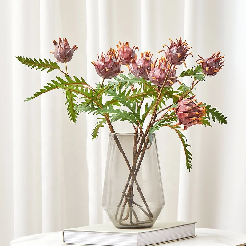 New Environmentally friendly plastic artificial artichoke home decora interior hotel hot selling eye catching decorative bouquet