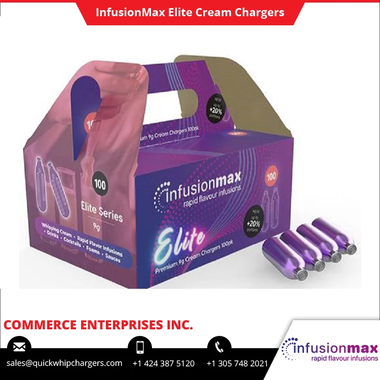 World Wide Exporter of Genuine Quality InfusionMax Elite Whipped Cream Charger at Best Competitive Price