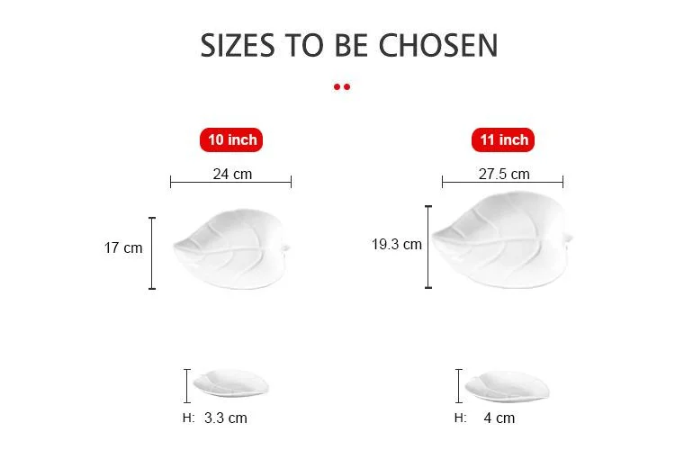 OEM deep leaf white porcelain plate for vegetables and fruits in the buffet from Viet Nam wholesale manufacture