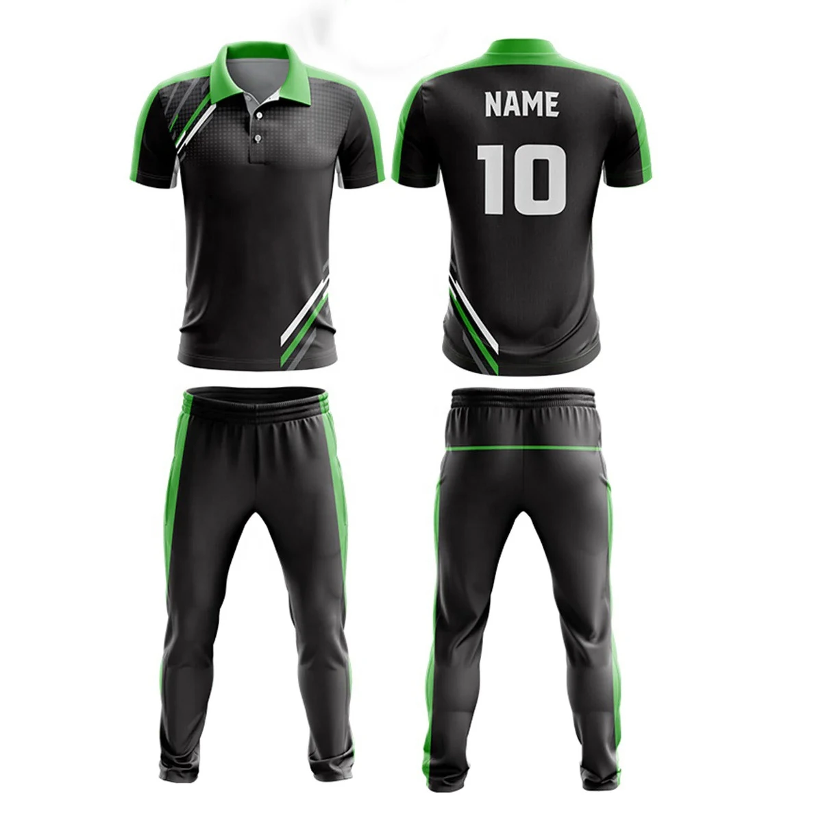 High Quality Cricket Uniform Set White Cricket Uniform With Brand Logo And Team Name Jersey cricket team