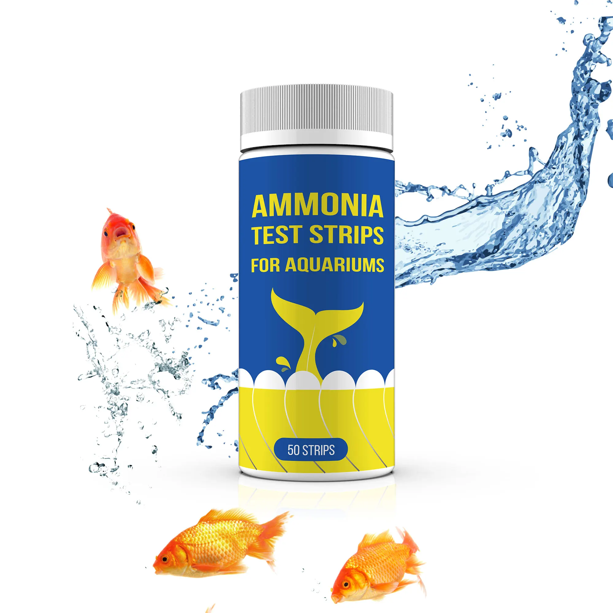 Manufactory Ammonia Nitrogen Water Test Strips for Fresh Fish Water Quality Test Aquarium Fish Tank