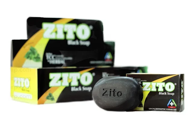 ZITO black natural organic soap high quality indonesia product with bethel leaves and ginger extract also have sulfur