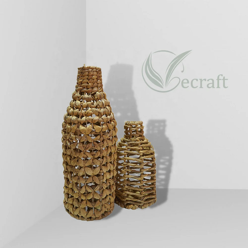 Water Hyacinth Vase Large Boho Vase Tall Big Floor Standing Vase For Home Decor High Quality For Sale