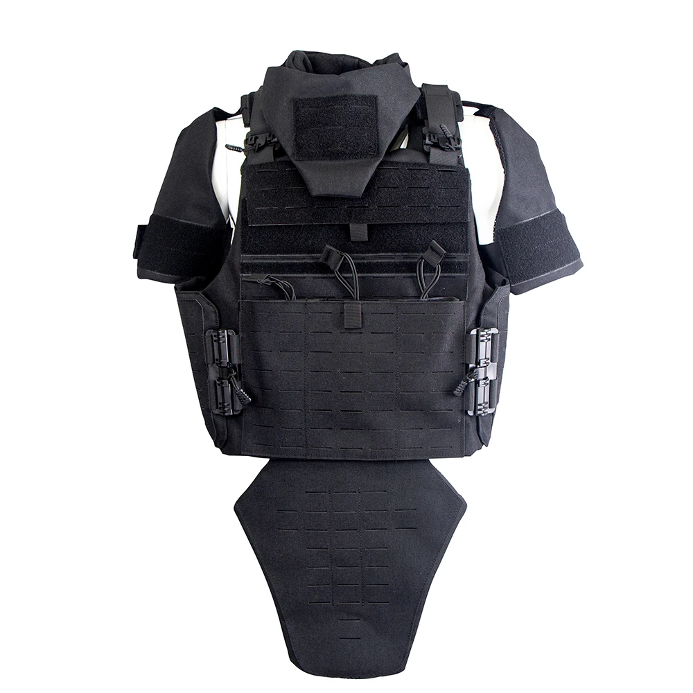 Wholesale Molle System Black Camouflage Green Tactical Plate Vest Security Full Body Vest For Field protection