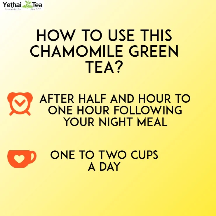 Pure Natural Color 100% Organic & Fresh Blended Chamomile Green Tea Loose Leaf Tea Powder at Competitive Market Price