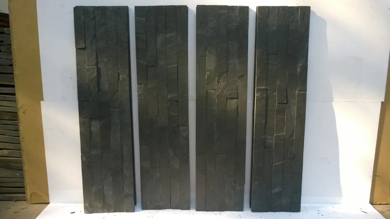 Slate stone wall cladding for exterior decoration multicolor black slate stone Limestone outdoor