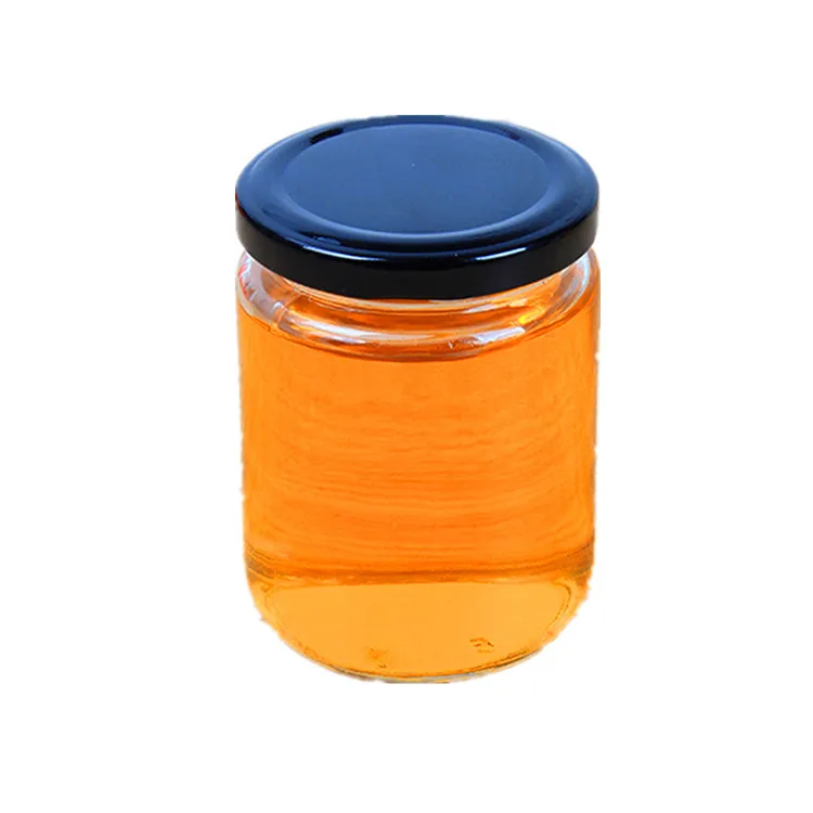Top selling high quality wide mouth storage honey glass mason jars with metal lid
