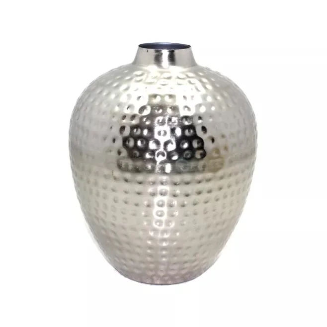 Metal Flower Vases Gold Finished Abstract Textured Metal Vase for Indoor Home and Office Use Modern Design