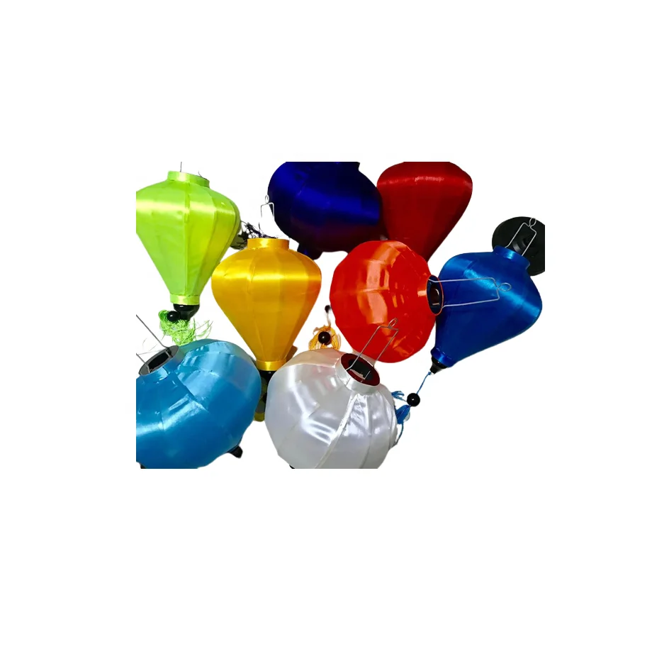 Manufacture Bamboo Silk Lantern Chandelier/ Bamboo Frame Silk lantern for decor home garden party wedding holiday gift set