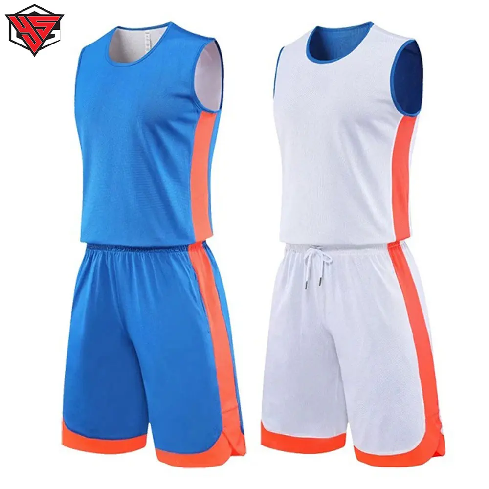 Sportswear Basket Ball Jersey/Short Set Reversible Tackle Twill Basketball Uniform With Customized Pattern