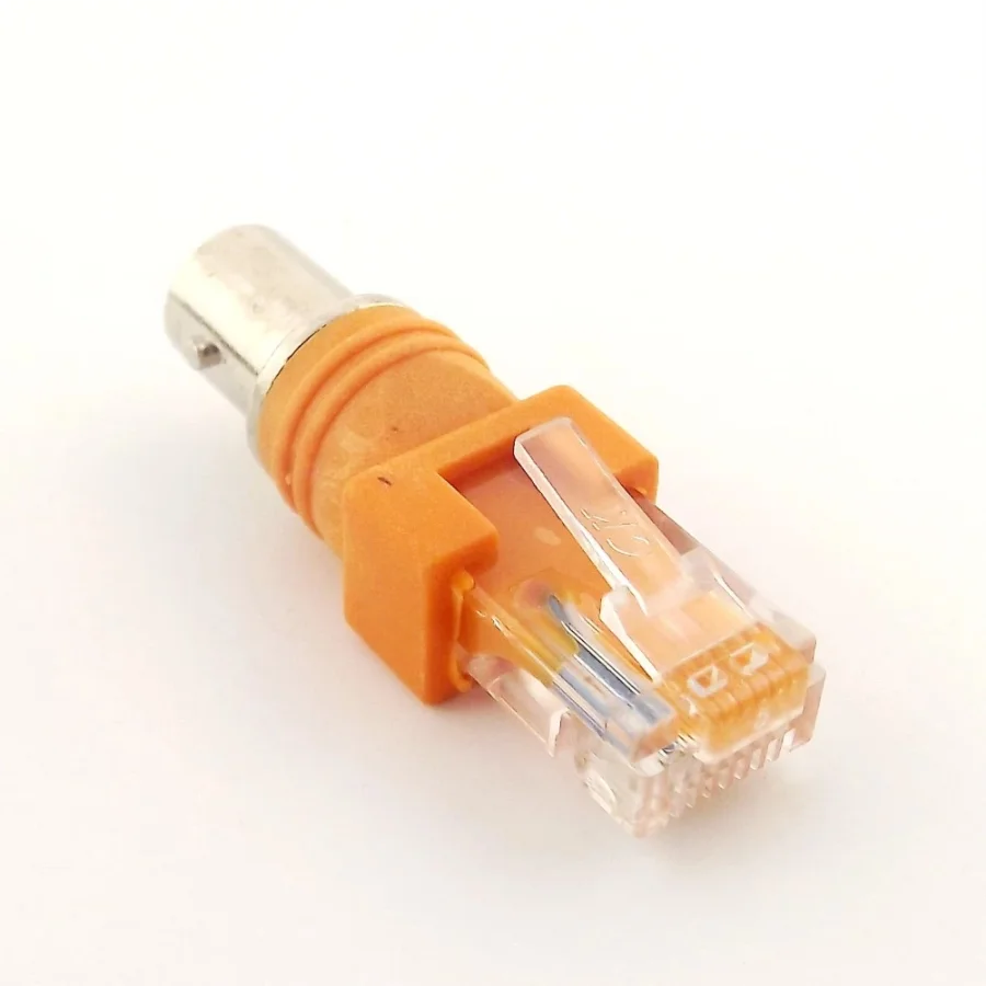 Адаптер RJ45 к RF разъему BNC мама папа коаксиальный бочонок соединитель