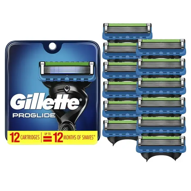 Gillette Proglide Men Razor Blades 12 Cartridges