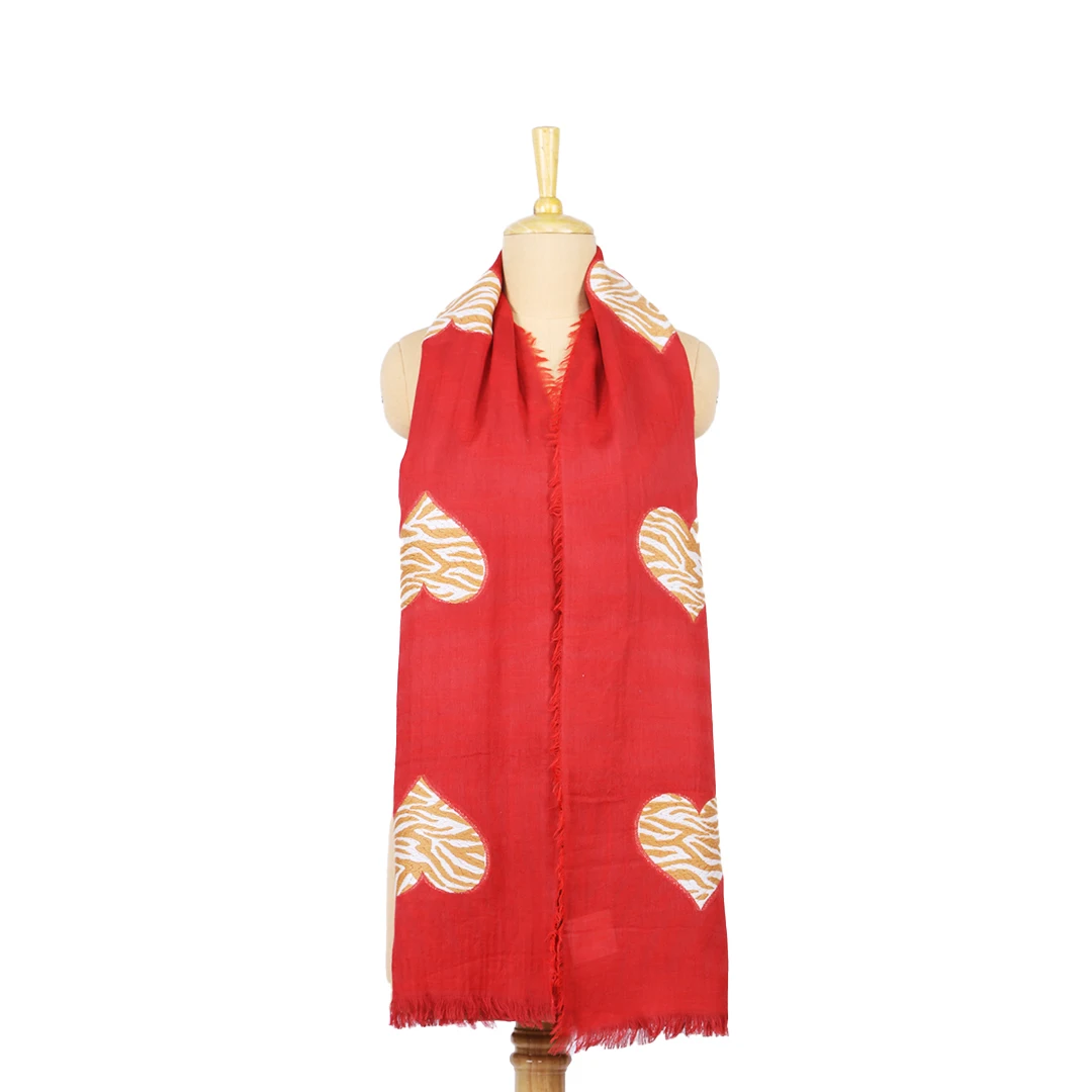Best Quality Luxury Design Woman Jacquard Scarves Available At Wholesale Price For Worldwide Export From India Handmade Scarf