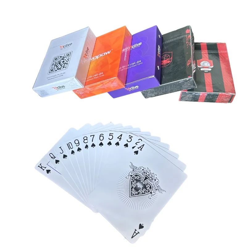 high quality sale plastic coated playing card Saudi poker waterproof PVC kuwait plastic playing cards
