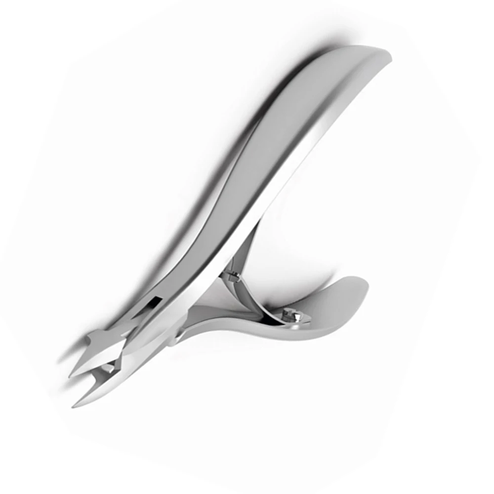 Professional Box Joint Nail Cutter Dall Finish Heavy Duty Stainless Steel Plain Handle Toe Nail Cutters For Salon Use