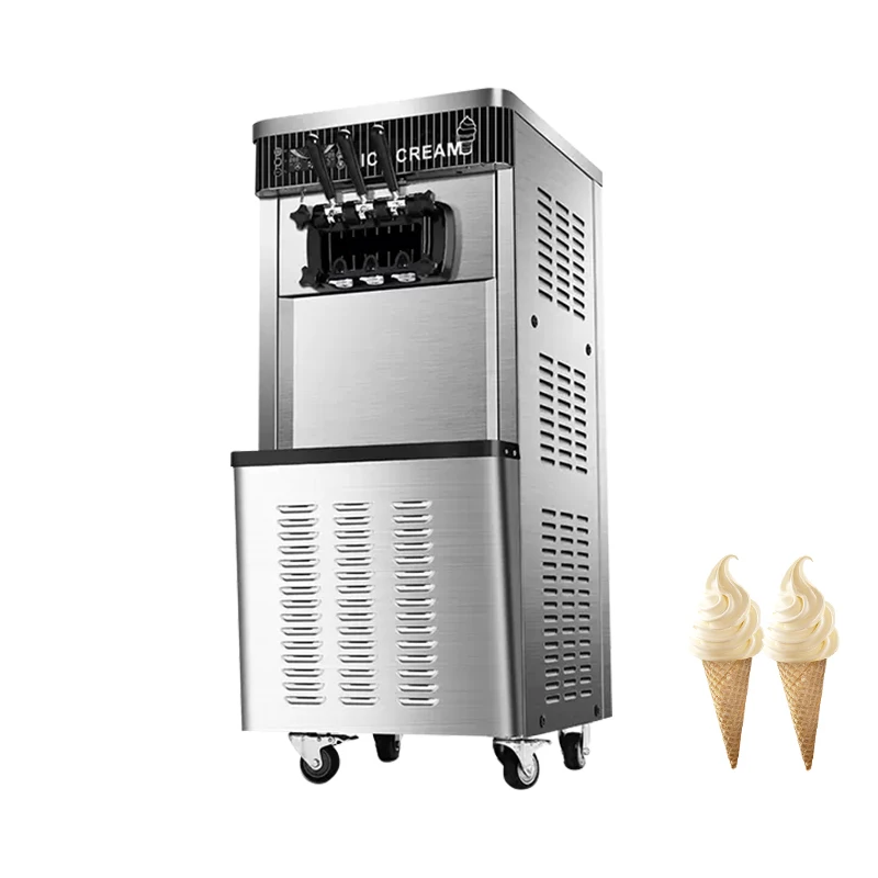 Three flavor soft ice cream machine soft serve ice cream making machine factory price