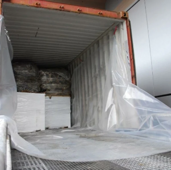 Dampproof and anti-pollution PE film container liner shipping container big bags 20ft or 40ft bulk container liners