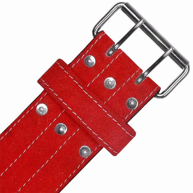 Unisex Leather Weightlifting Fitness Training Belts Custom Gym Powerlifting Lever Buckle Comfortable Sport Training Accessory