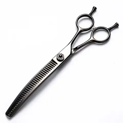 Wholesale Curved Dogs Stainless Steel Pet Hair Scissor Set Pet Trimmer Straight Scissor Professional Grooming Scissors