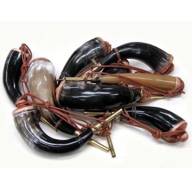 Handmade Modern Design Buffalo Powder Horn Customized Size with High Quality Polished Technique Low Price