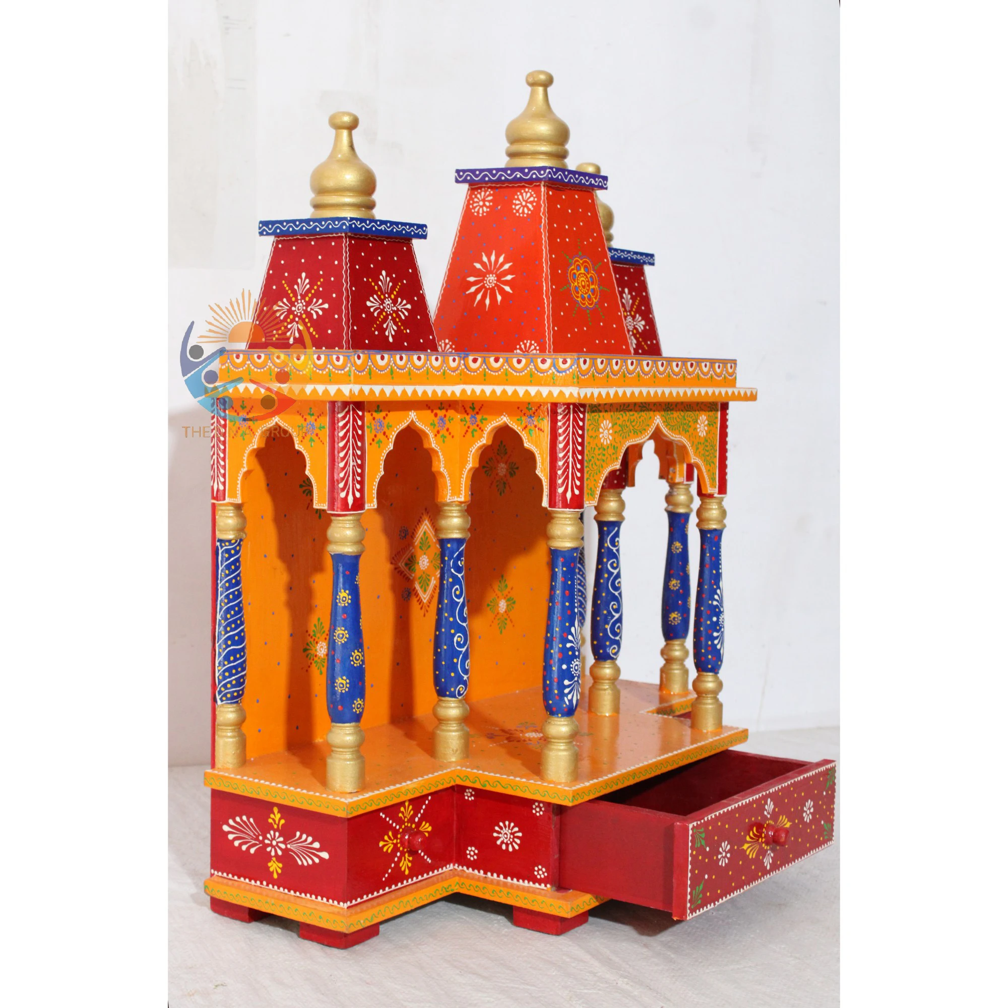 Most demanding Handpainted Wooden temple for home decor Indian New unique design for worship