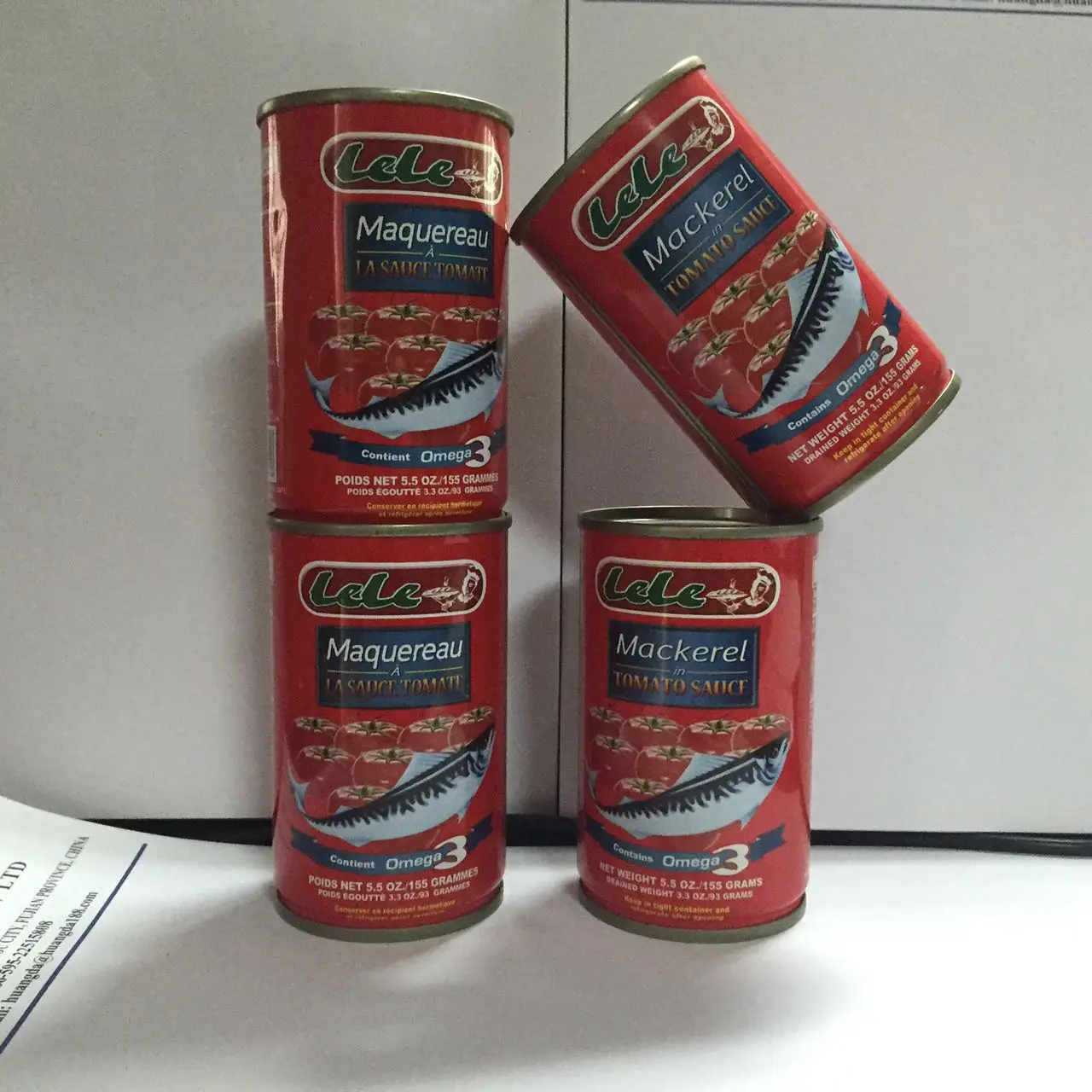 155 g 425g Canned pacific mackerel in brine, High Quality,canned sardine fish with tomato sauce in cans sardine in oil
