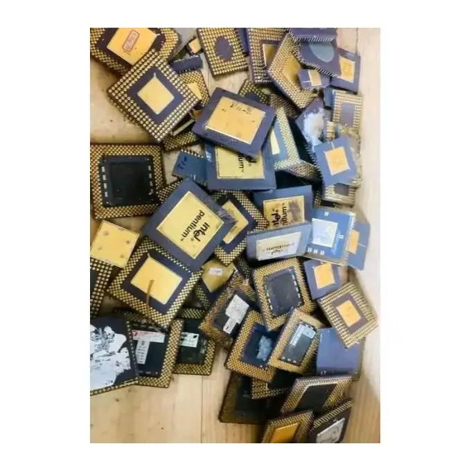 Керамический лом процессора с золотыми штифтами/переработчик лома/Intel Pentium Pro керамика по оптовой цене