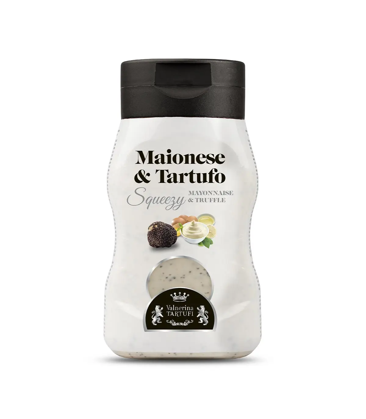 200g Mayonnaise with Black Summer Truffle Squeeze bottle Made in Italy Artisanal recipe Top Quality