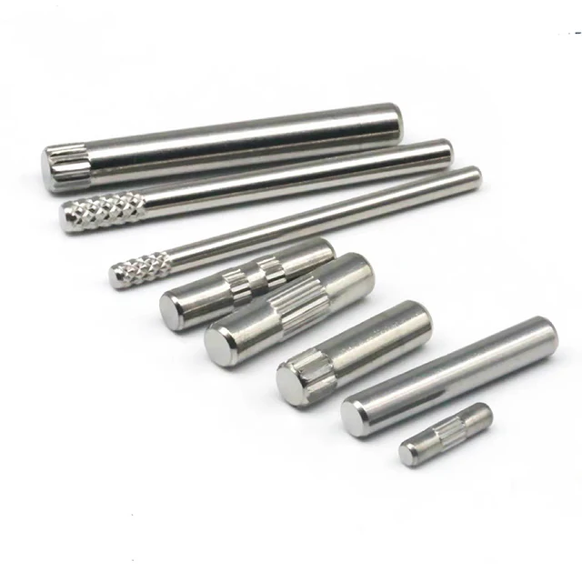 Manufacturers direct custom embossed rolling shaft cylindrical pin optical shaft stainless steel knurled shaft