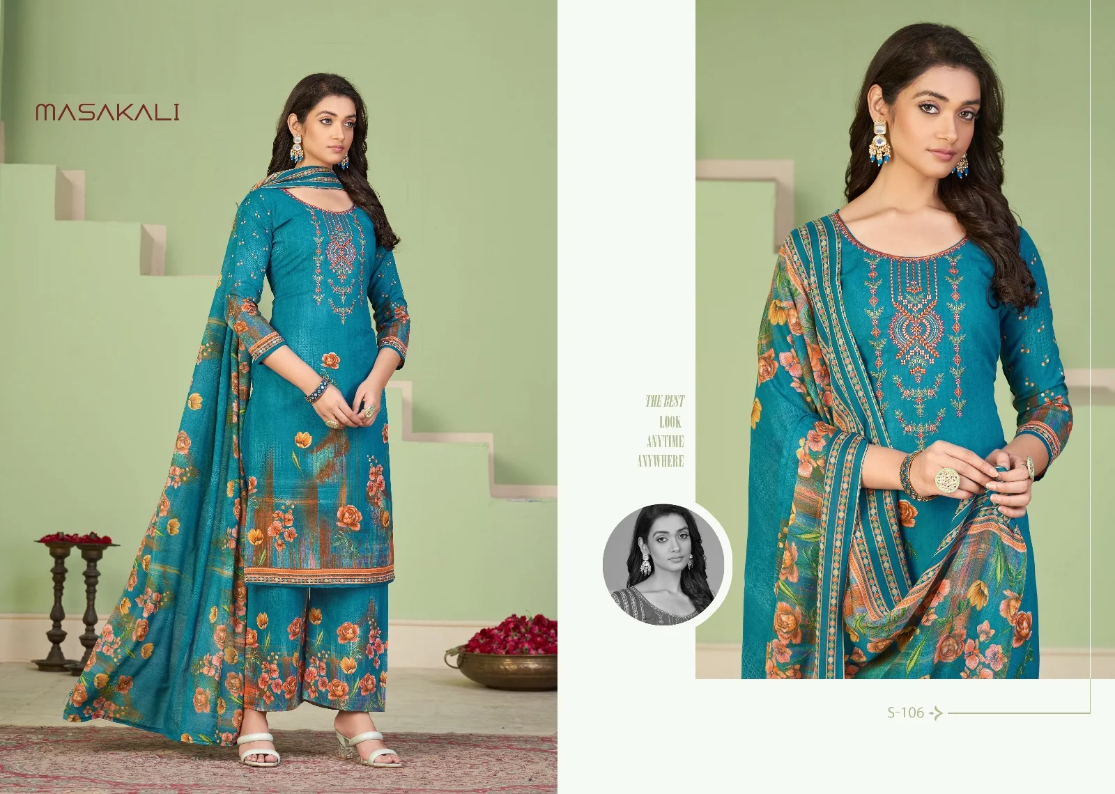 Pure Soft Cotton Kashmir Print Fancy Embroidery Swarovski Diamond Work Sal-war suit collection