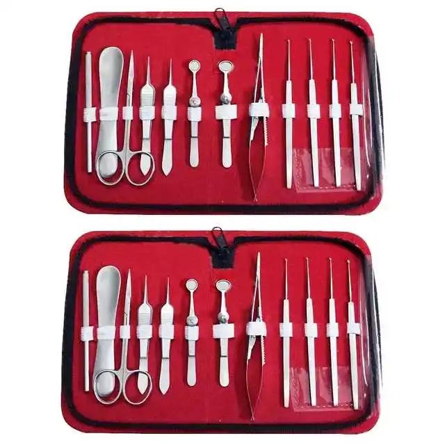 CE ISO 13485 Approved Ophthalmic Chalazion Surgery Set 12 Pcs Eye Surgery Instruments Set Ophthalmology Instruments