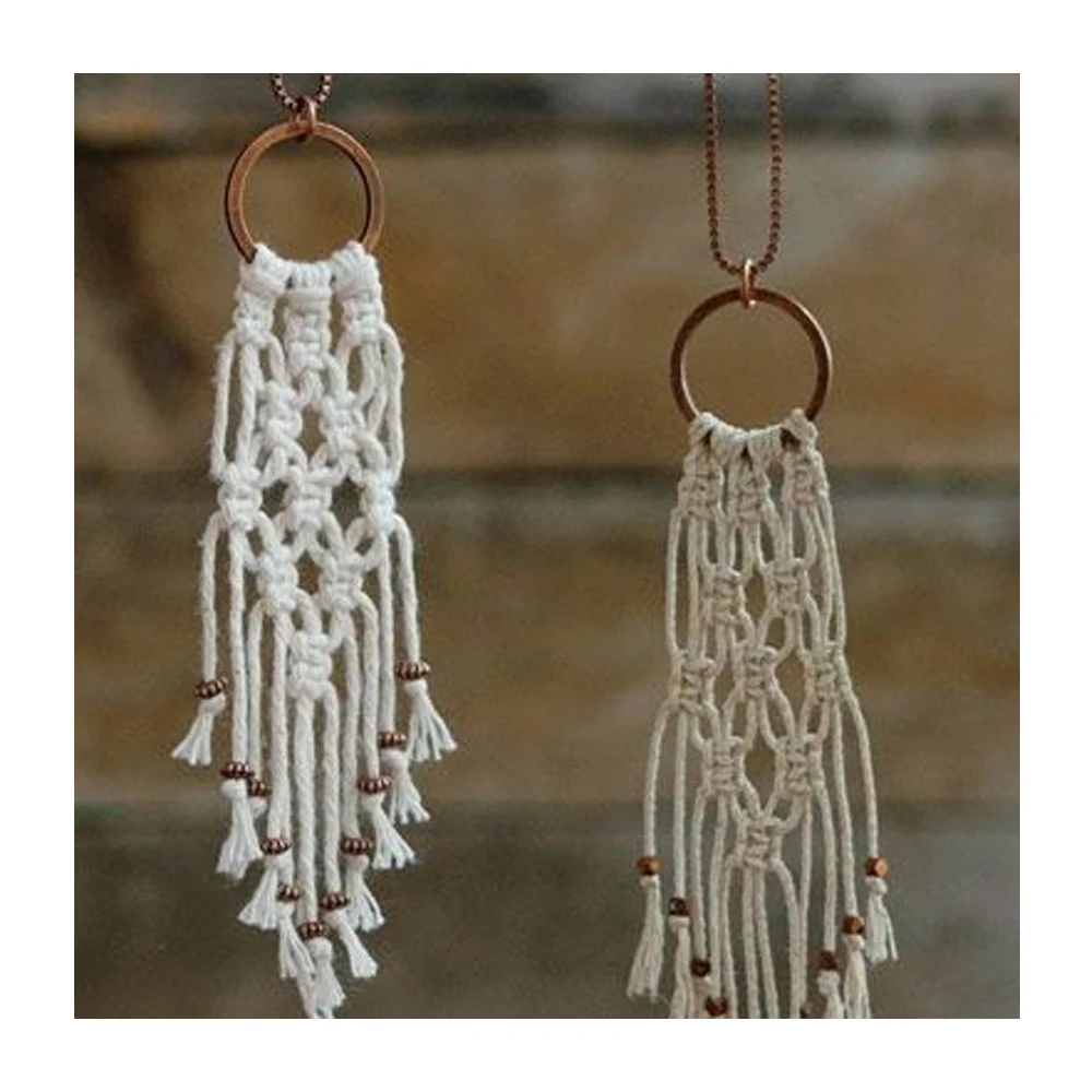 2022 Latest Design Macrame Boho Style Cotton Handmade Fancy Macrame Jewellery with Best Price