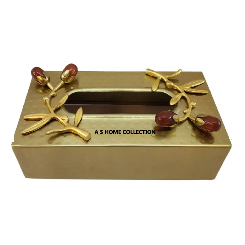 Decorative Metal Nice Quality handmade Designer Napkin Holder Hotel Ware Tabletop Wholesale Tissue Box