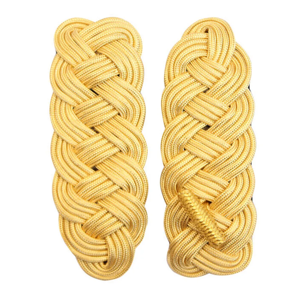 Royal New Epaulettes Cord Shoulder Boards Gold Silver Wire Gold Bullion Shoulders By CAVALRY SKT COMPANY