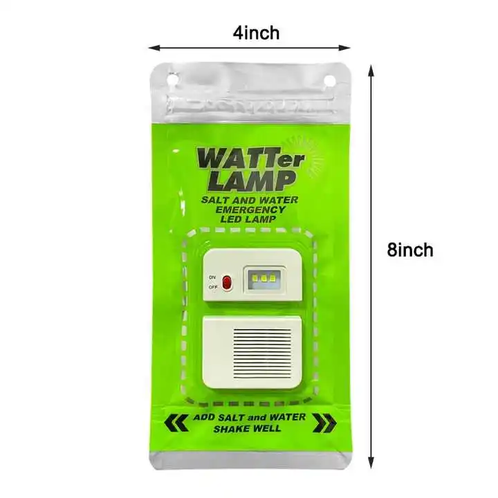 2024 New Survival Camping Lantern Portable Night Emergency Light Salt Water Powered Lamp suitable for Repairing Walking Reading