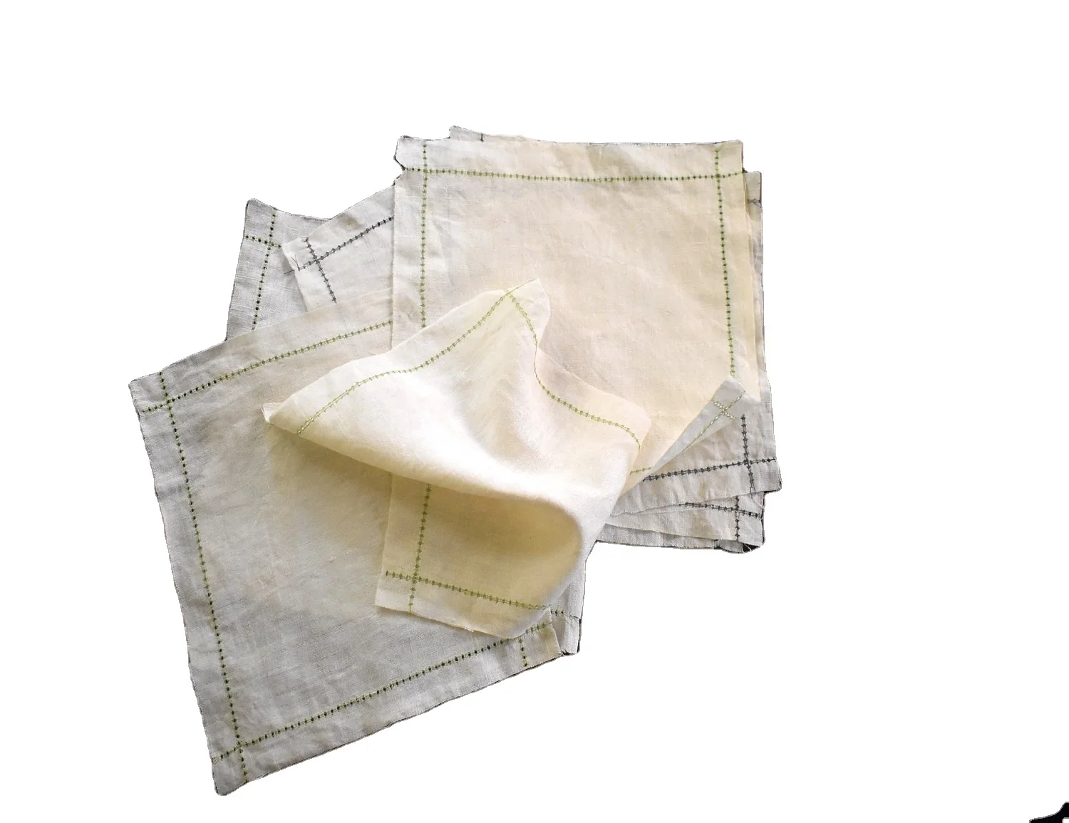 No Sew Dot Hemstitched Small Napkins